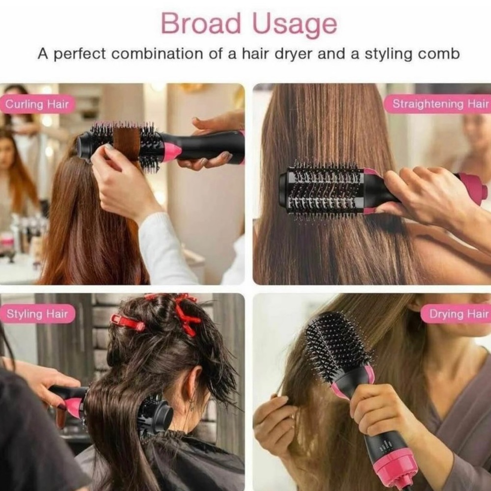 4 In 1 Hot Air Dyer Brush Volumizer Comb Blow Dyer